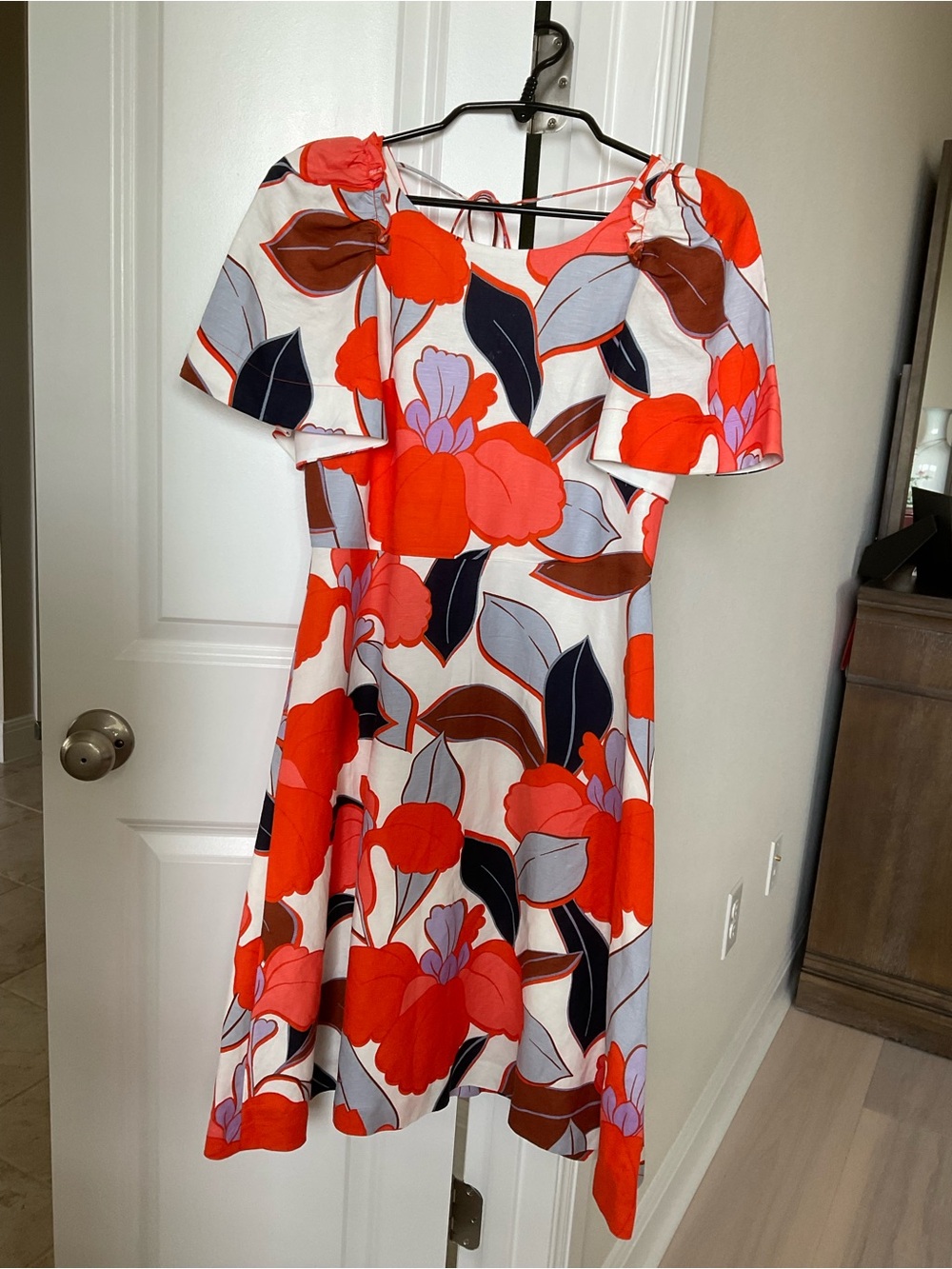 Ann Taylor Linen Floral Dress